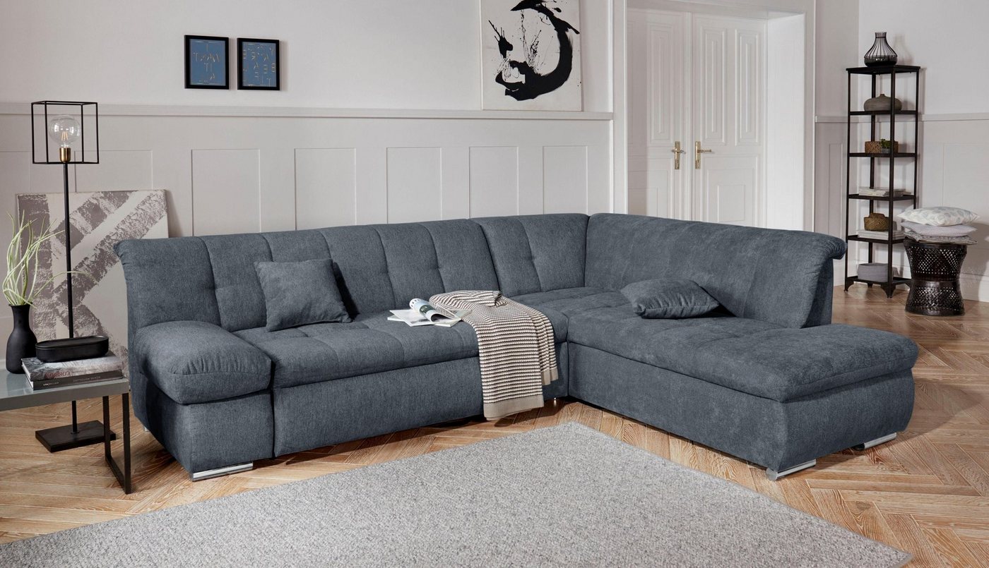 DOMO collection Ecksofa Mona L-Form, wahlweise mit Bett- und Armlehnfunktion von DOMO collection