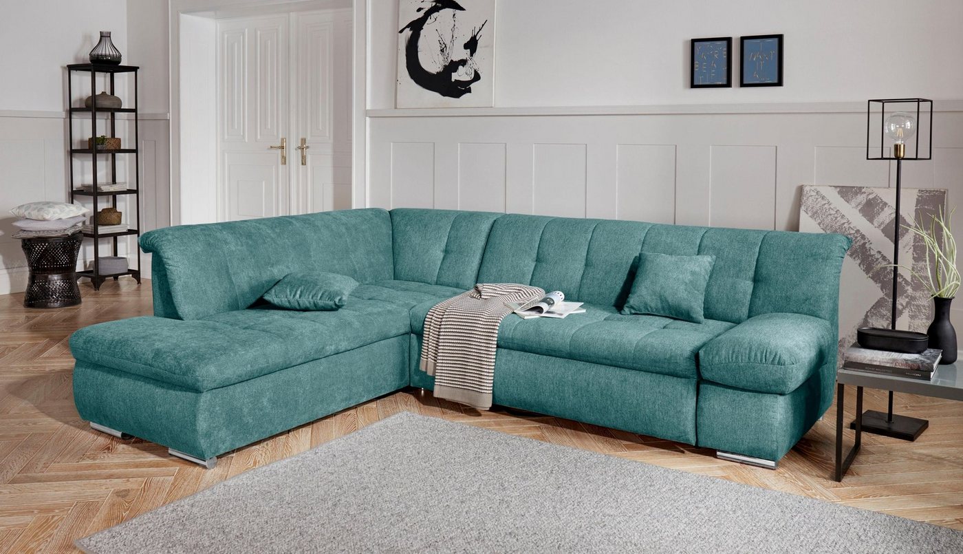 DOMO collection Ecksofa Mona L-Form, wahlweise mit Bett- und Armlehnfunktion von DOMO collection