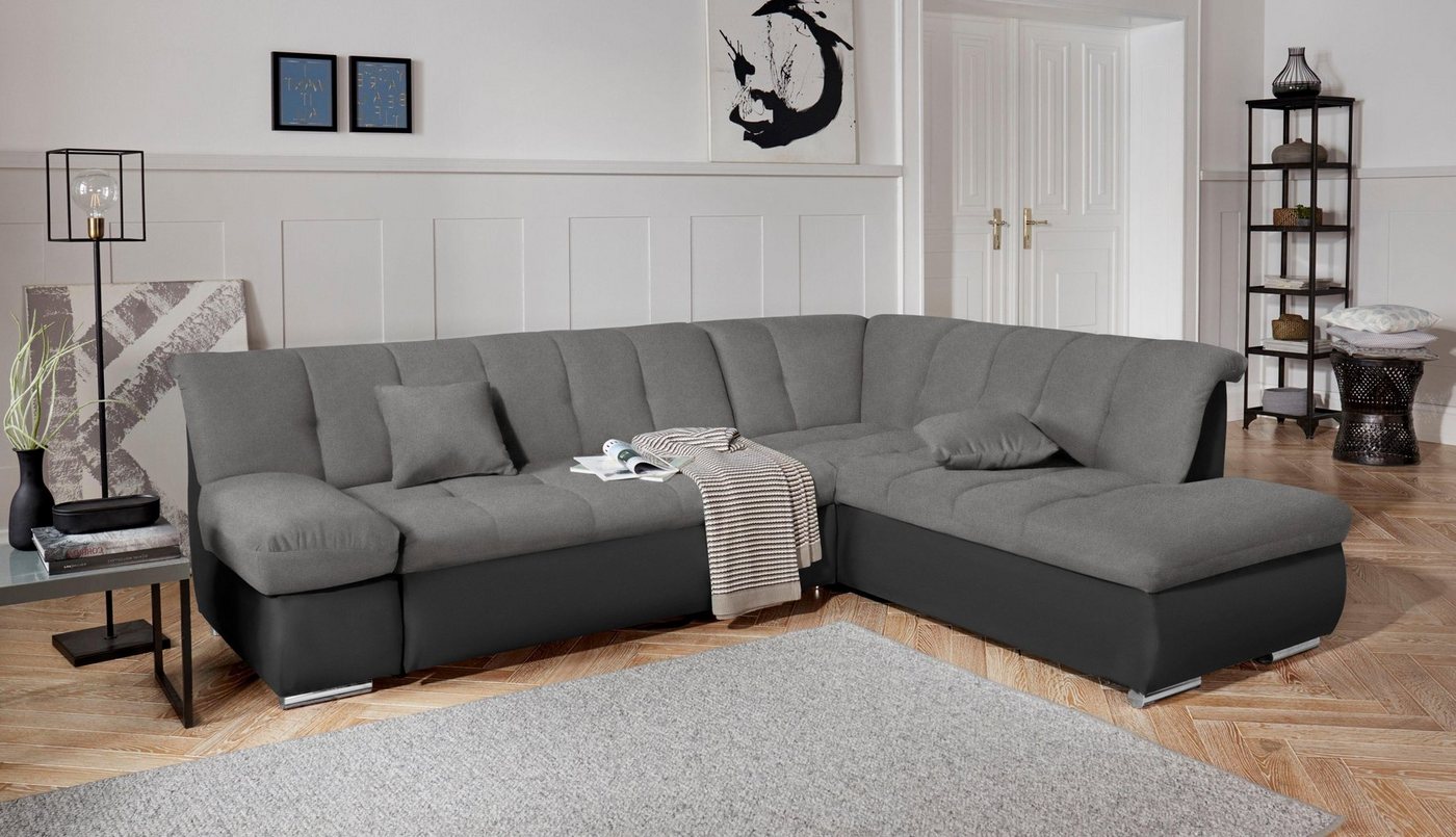 DOMO collection Ecksofa Mona L-Form, wahlweise mit Bett- und Armlehnfunktion von DOMO collection