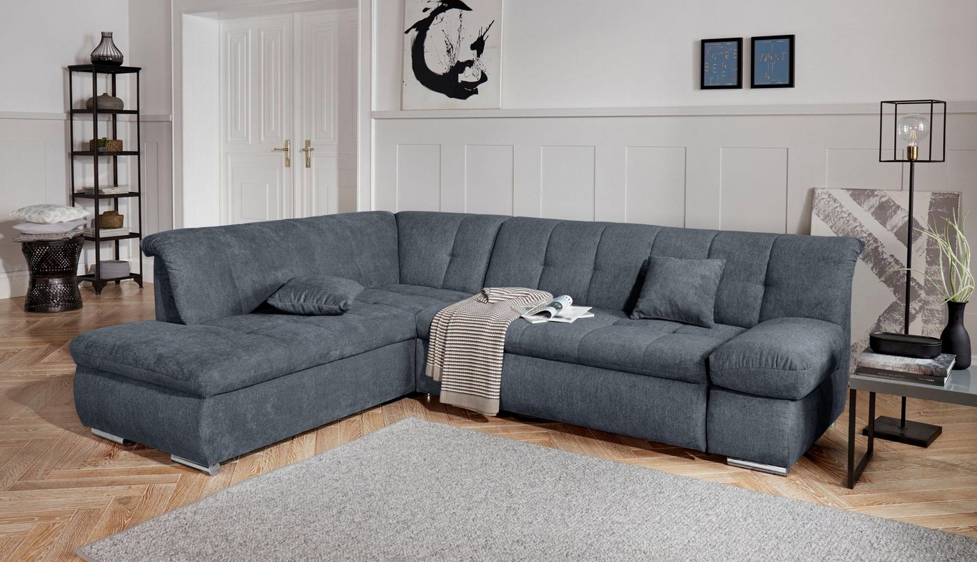 DOMO collection Ecksofa Mona L-Form, wahlweise mit Bett- und Armlehnfunktion von DOMO collection