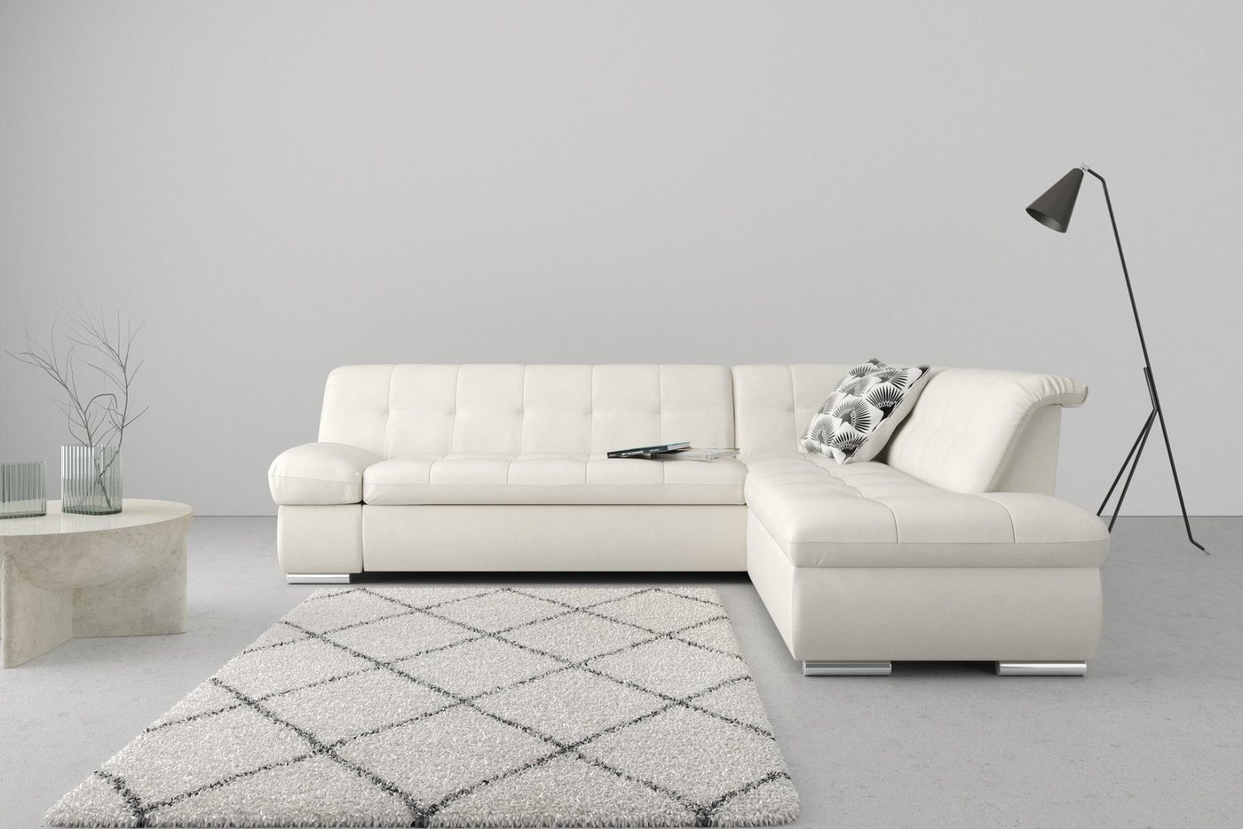 DOMO collection Ecksofa Mona L-Form, wahlweise mit Bett- und Armlehnfunktion von DOMO collection