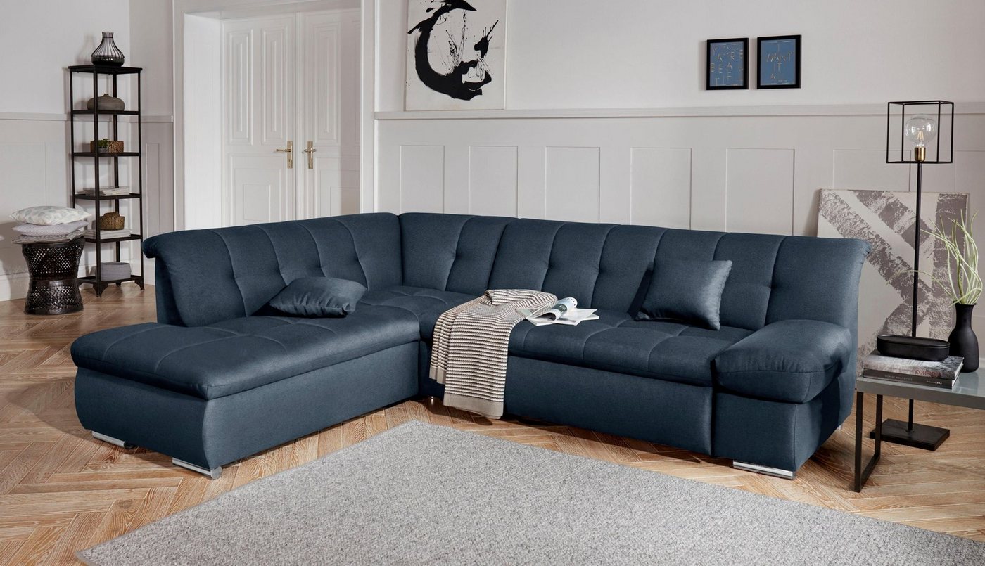 DOMO collection Ecksofa Mona L-Form, wahlweise mit Bett- und Armlehnfunktion von DOMO collection