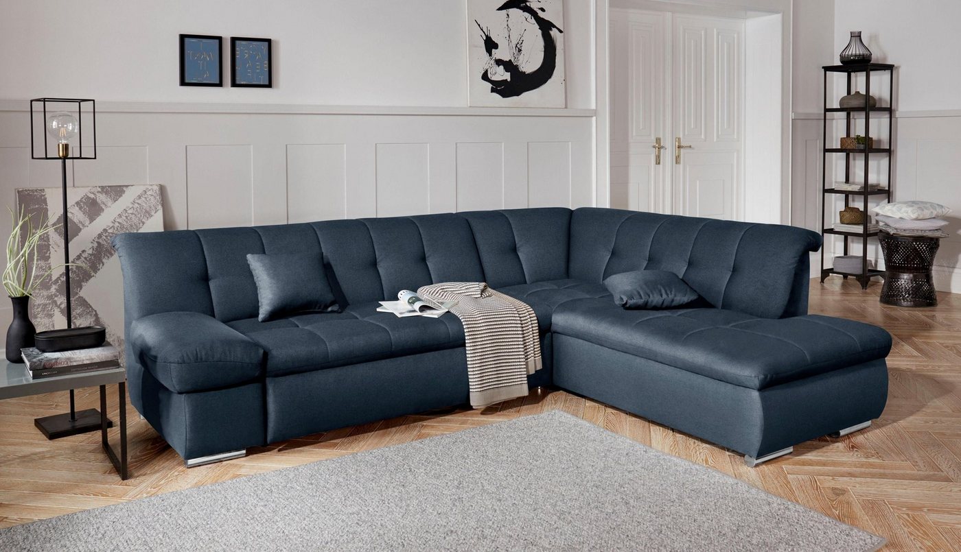 DOMO collection Ecksofa Mona L-Form, wahlweise mit Bett- und Armlehnfunktion von DOMO collection