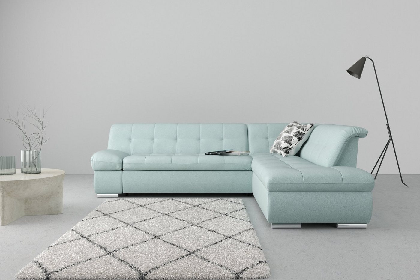 DOMO collection Ecksofa Mona L-Form, wahlweise mit Bett- und Armlehnfunktion von DOMO collection