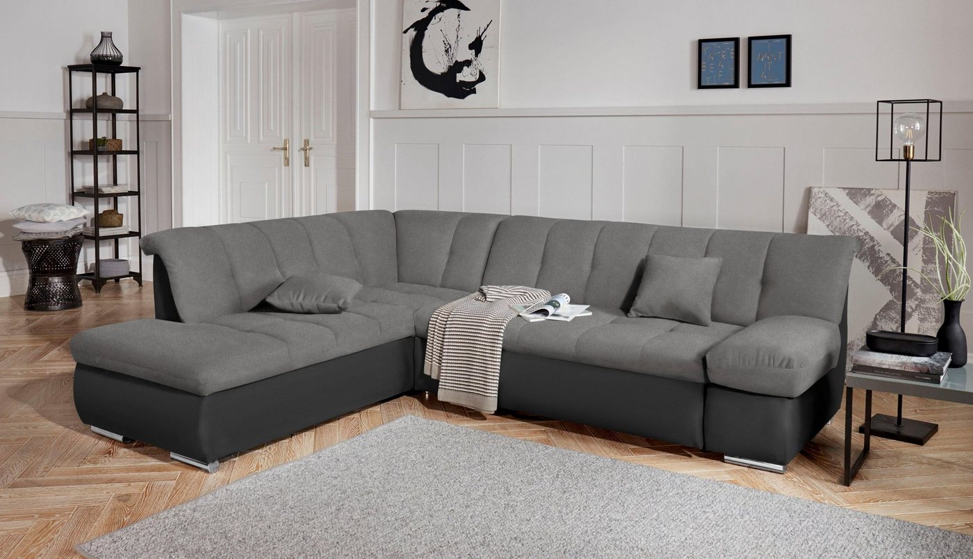 DOMO collection Ecksofa Mona L-Form, wahlweise mit Bett- und Armlehnfunktion von DOMO collection