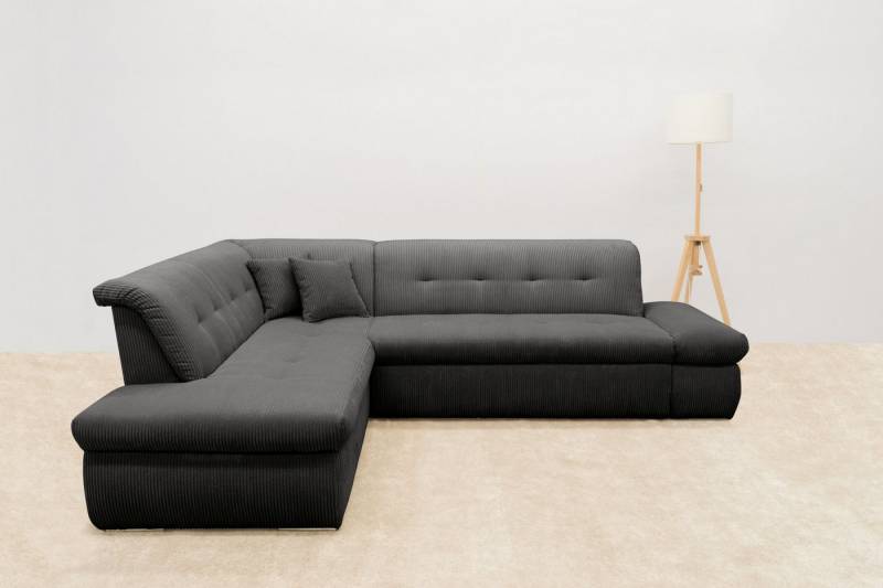 DOMO collection Ecksofa Moric L-Form, wahlweise mit Bettfunktion und Armlehnenverstellung, auch in Cord von DOMO collection