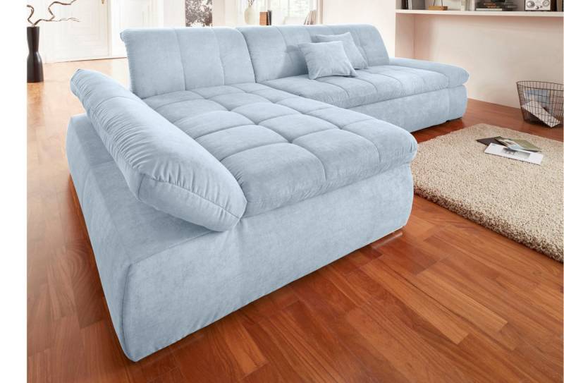 DOMO collection Ecksofa NMoric XXL, B/T/H: 300/172/80cm, L-Form, wahlweise mit Bettfunktion und Armlehnverstellung von DOMO collection