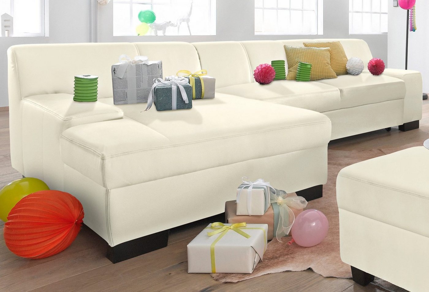 DOMO collection Ecksofa Norma L-Form, wahlweise mit Bettfunktion von DOMO collection