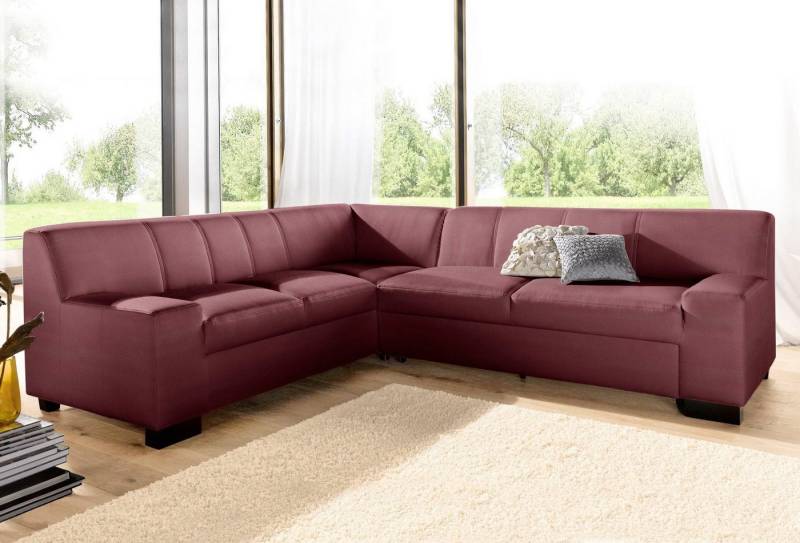 DOMO collection Ecksofa Norma Top, elegant und modern, flache Armlehnen, L-Form, wahlweise mit Bettfunktion von DOMO collection