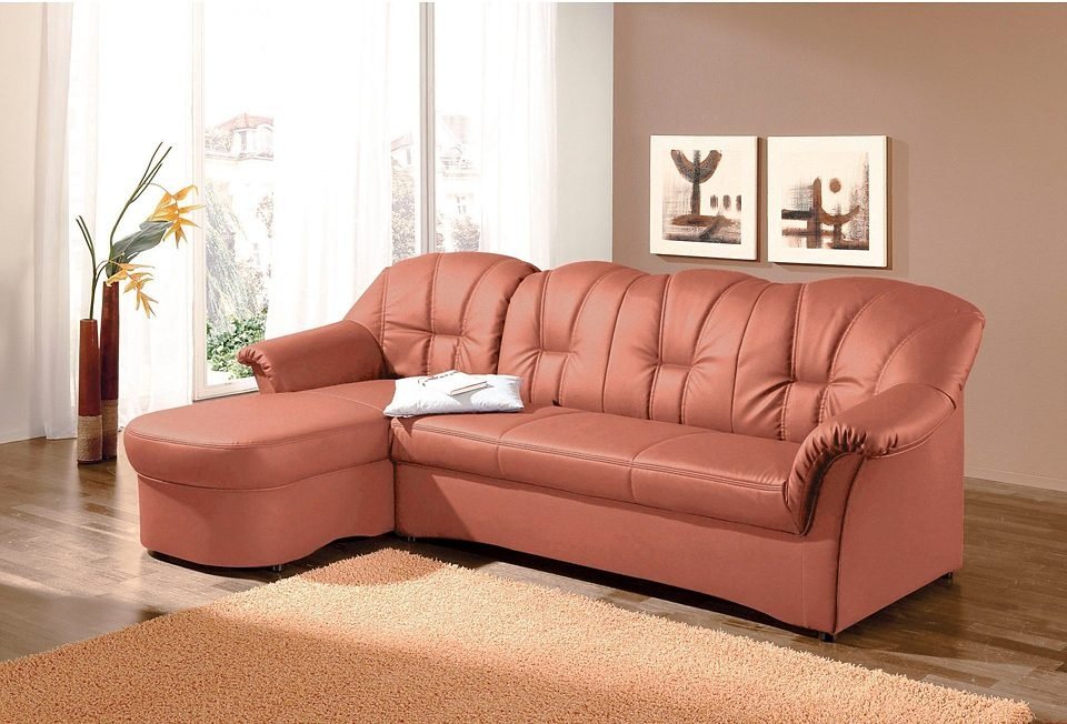 DOMO collection Ecksofa Papenburg L-Form, in großer Farbvielfalt, wahlweise mit Bettfunktion von DOMO collection