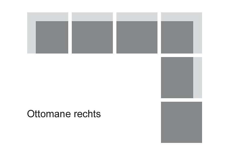 DOMO collection Ecksofa Papenburg L-Form, mit Ottomane, wahlweise mit Bettfunktion von DOMO collection