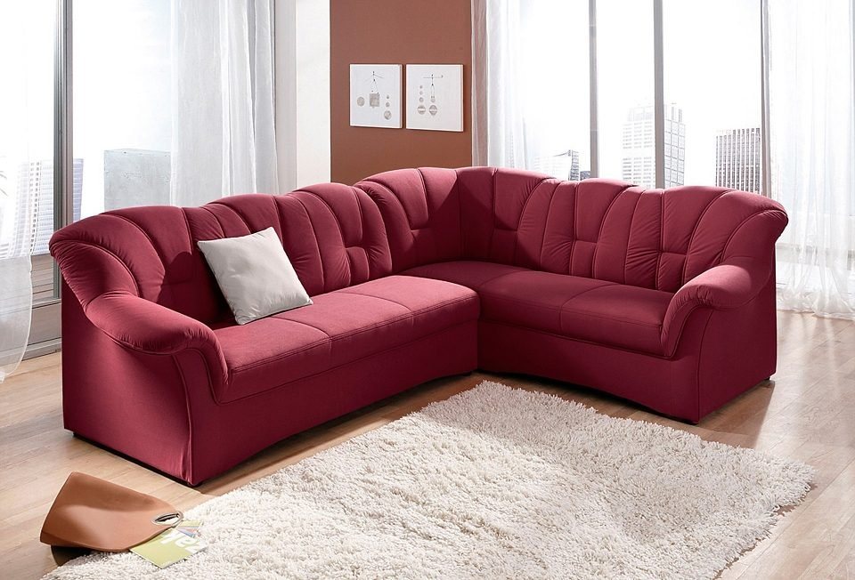 DOMO collection Ecksofa Papenburg B/T/H: 242/190/84 cm, wahlweise mit Bettfunktion, Langer Schenkel links oder rechts von DOMO collection