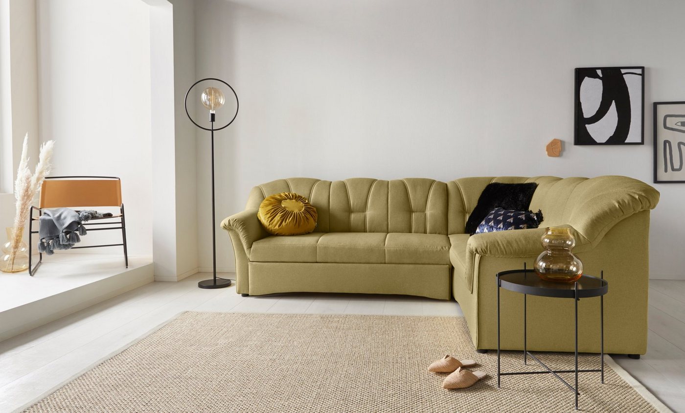 DOMO collection Ecksofa Papenburg B/T/H: 242/190/84 cm L-Form, wahlweise mit Bettfunktion, Langer Schenkel links oder rechts von DOMO collection