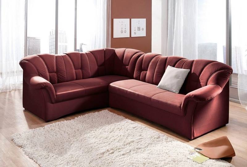 DOMO collection Ecksofa Papenburg B/T/H: 242/190/84 cm L-Form, wahlweise mit Bettfunktion, Langer Schenkel links oder rechts von DOMO collection