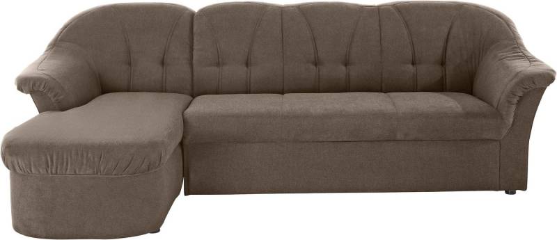 DOMO collection Ecksofa Pegnitz, elegante Rückensteppung, komfortabel, Breite 238cm, L-Form, wahlweise mit Bettfunktion von DOMO collection