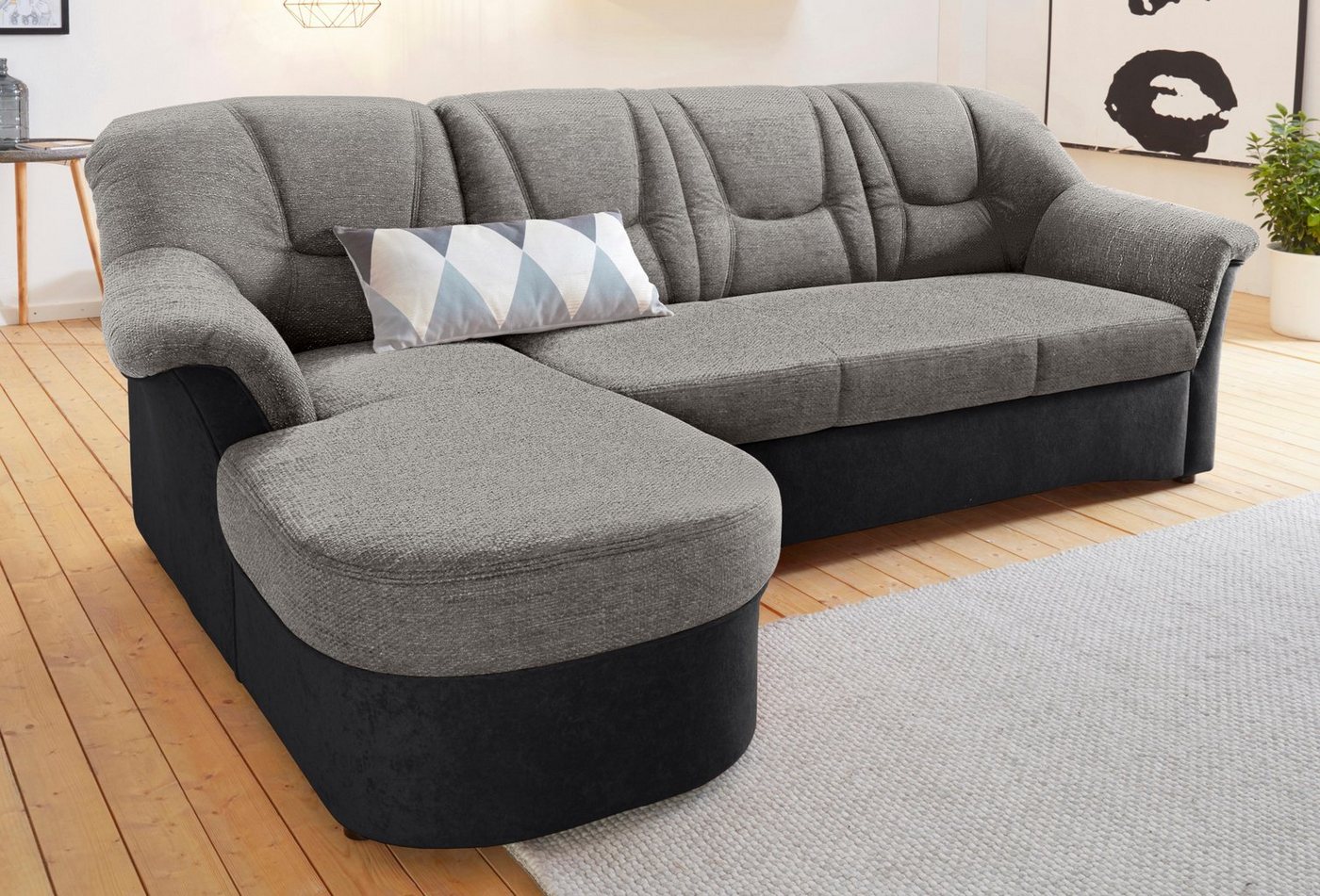 DOMO collection Ecksofa Sarafina L-Form, wahlweise mit Bettfunktion, optional mit Federkern von DOMO collection