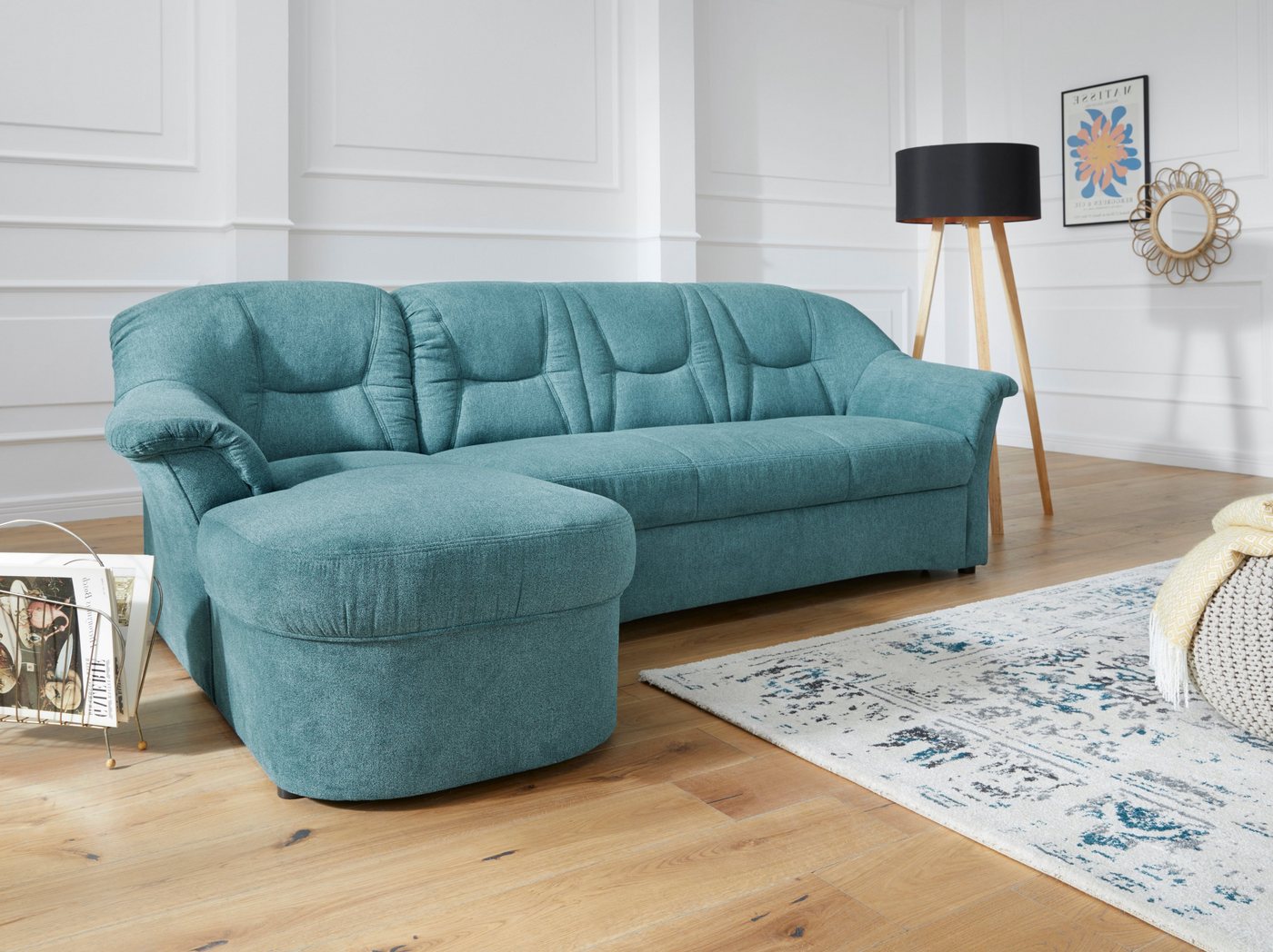 DOMO collection Ecksofa Sarafina L-Form, wahlweise mit Bettfunktion, optional mit Federkern von DOMO collection