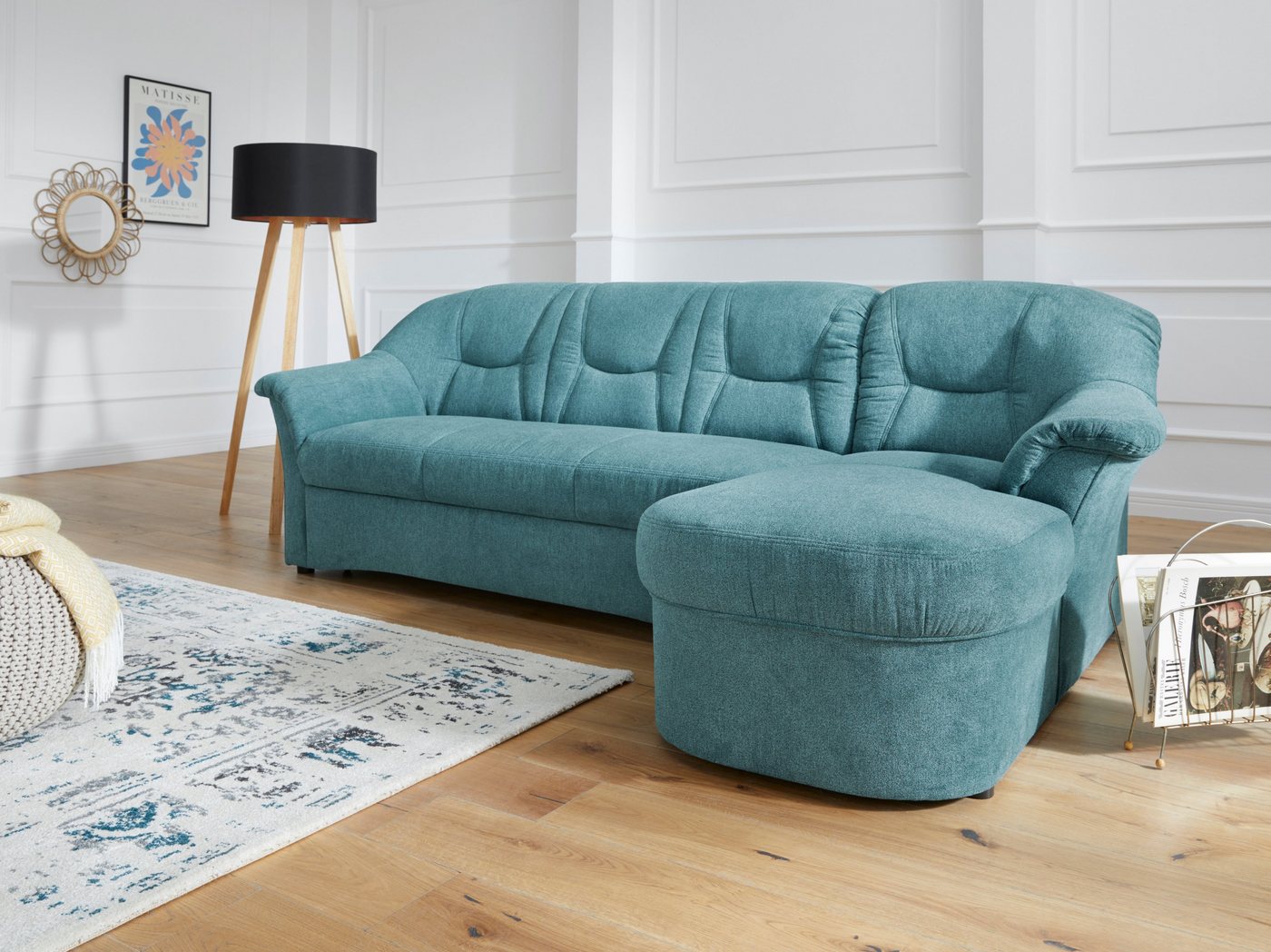 DOMO collection Ecksofa Sarafina L-Form, wahlweise mit Bettfunktion, optional mit Federkern von DOMO collection