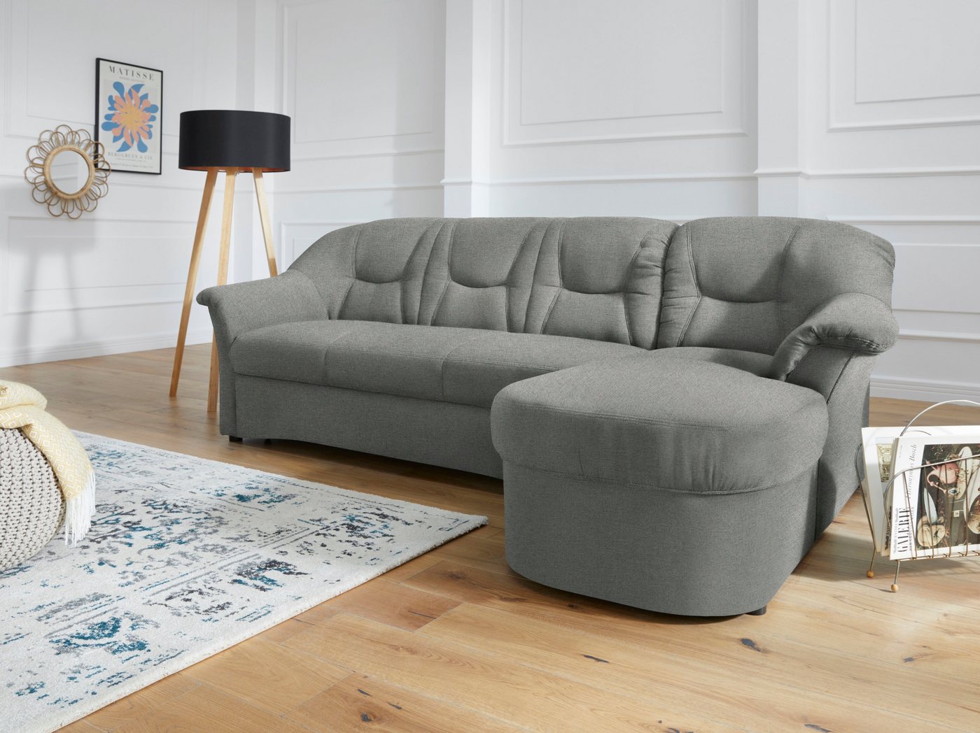 DOMO collection Ecksofa Sarafina L-Form, wahlweise mit Bettfunktion, optional mit Federkern von DOMO collection