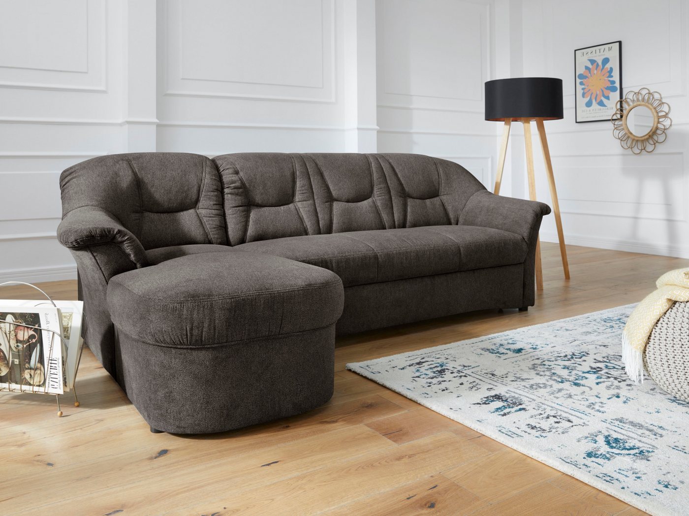 DOMO collection Ecksofa Sarafina L-Form, wahlweise mit Bettfunktion, optional mit Federkern von DOMO collection