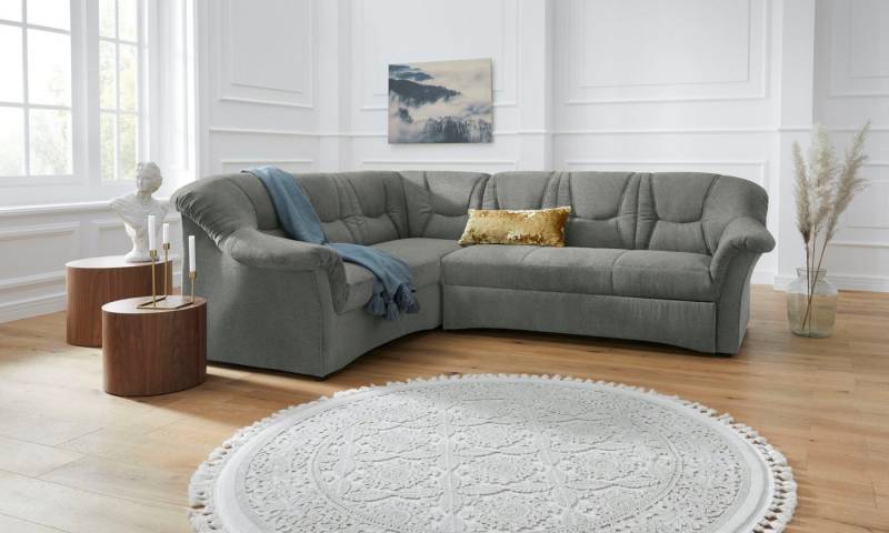 DOMO collection Ecksofa Sarafina zeitlos und komfortabel, optional mit Federkern, L-Form, wahlweise mit Bettfunktion von DOMO collection