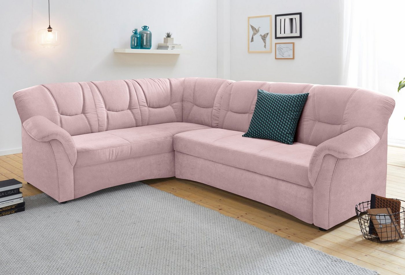 DOMO collection Ecksofa Sarafina L-Form, wahlweise mit Bettfunktion, optional mit Federkern von DOMO collection