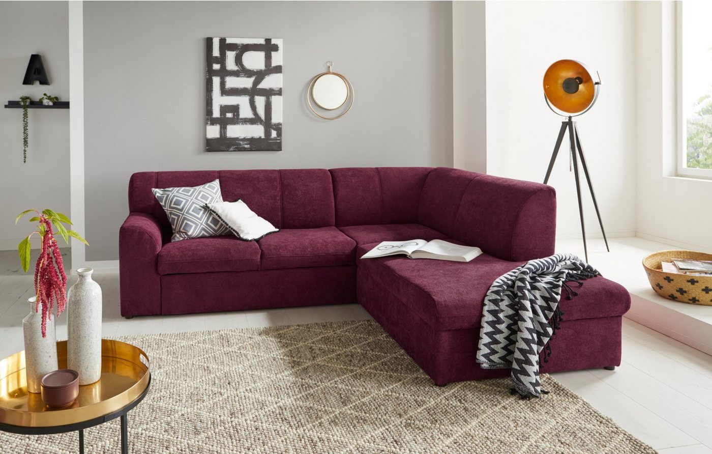 DOMO collection Ecksofa Topper, mit Ottomane, wahlweise mit Schlaffunktion von DOMO collection