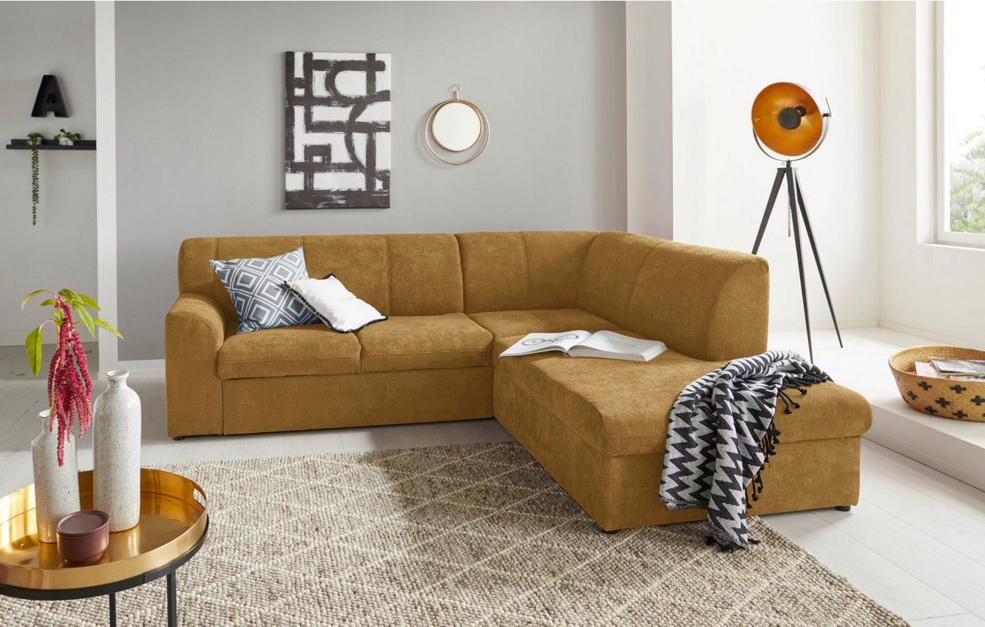 DOMO collection Ecksofa Topper L-Form, mit Ottomane, wahlweise mit Schlaffunktion von DOMO collection