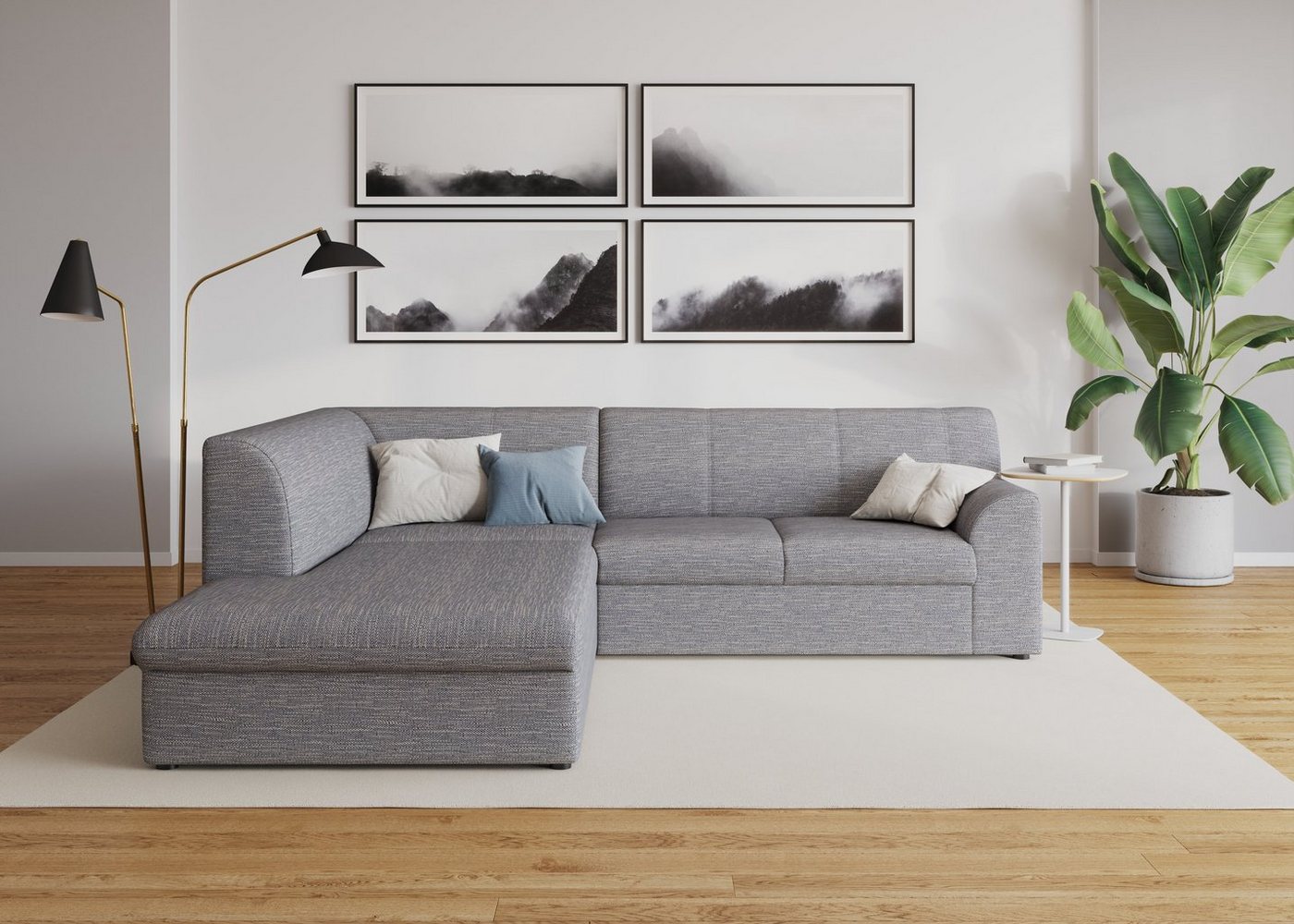 DOMO collection Ecksofa Topper L-Form, mit Ottomane, wahlweise mit Schlaffunktion von DOMO collection