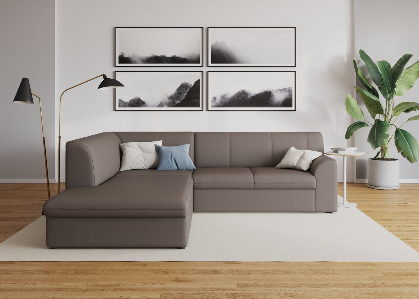 DOMO collection Ecksofa Topper L-Form, mit Ottomane, wahlweise mit Schlaffunktion von DOMO collection