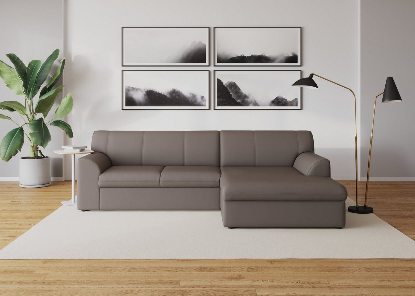 DOMO collection Ecksofa Topper L-Form, mit Recamiere, wahlweise mit Schlaffunktion von DOMO collection