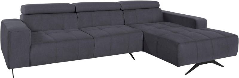DOMO collection Ecksofa Trento L-Form, mit Kufenfuß oder Einzelfuß, wahlweise mit Kopfteilverstellung, Recamiere links/rechts bestellbar von DOMO collection