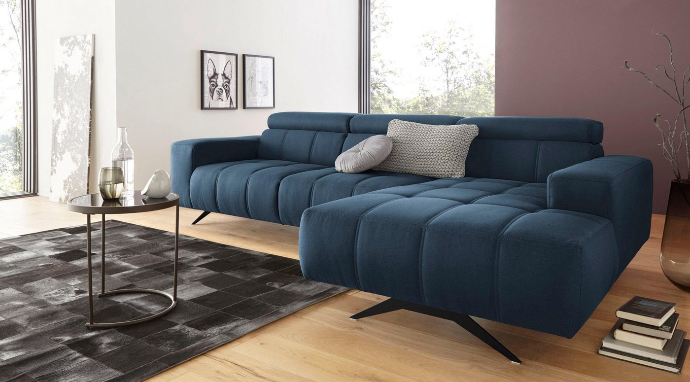 DOMO collection Ecksofa Trento L-Form, wahlweise mit Kopfteilverstellung, Recamiere links/rechts bestellbar von DOMO collection