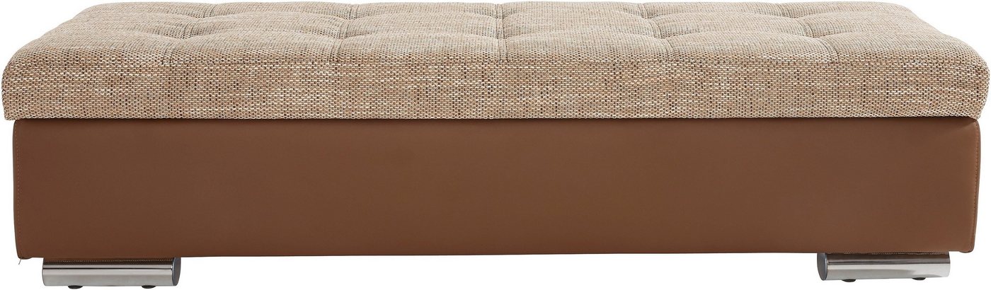 DOMO collection Hocker Treviso XXL: B/T/H: 161/60/41 cm, mit Stauraum, auch in Cord, passend zur Serie, moderne Steppung von DOMO collection