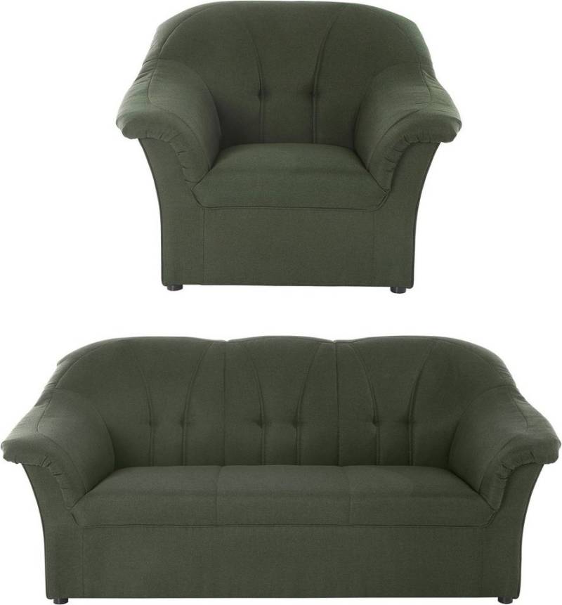 DOMO collection Polstergarnitur Pegnitz, (Set), Sessel und 3-Sitzer von DOMO collection