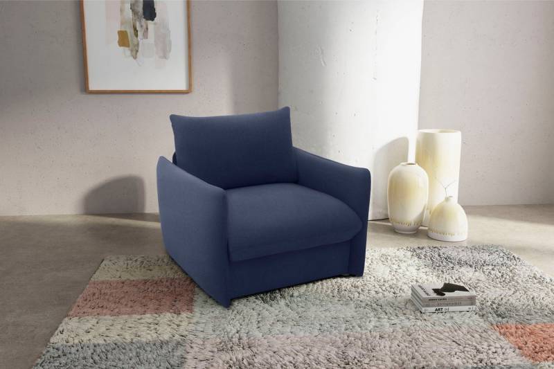 DOMO collection Sessel 700023 wandelbar zum Loungesessel, Relaxliege und Gästebett, Schlaffunktion, Federkern, stabile Liegefläche ca. 70 x 195 cm von DOMO collection