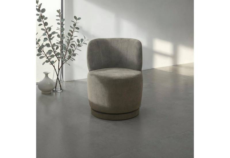 DOMO collection Sessel Ypres Loungesessel inkl. 360* Drehfunktion, Minimalistisches Design, Struktur weich, schlafffarben von DOMO collection