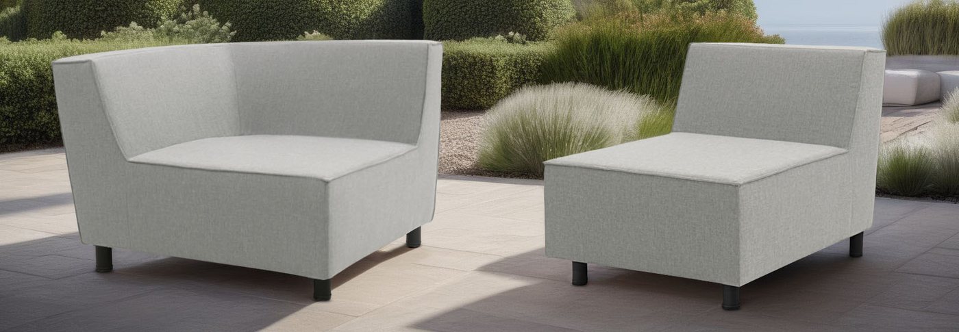 DOMO collection Sofaelement Sonna, individuell zusammenstellbar, Einzelelemente für Terrasse, Garten und Balkon, speziell für Outdoor von DOMO collection