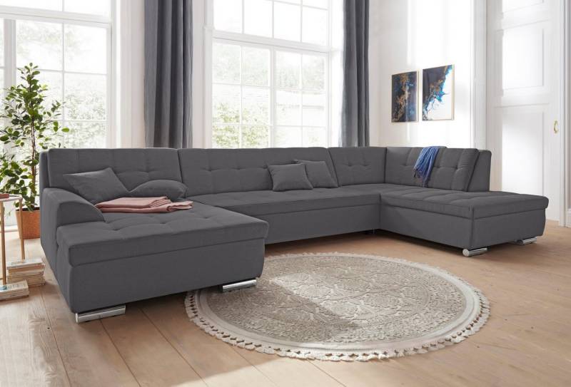 DOMO collection Wohnlandschaft Aversa U-Form, wahlweise mit Bettfunktion, frei im Raum stellbar DOMO collection Wohnlandschaft Aversa U-Form, wahlweise mit Bettfunktion, frei im Raum stellbar von DOMO collection