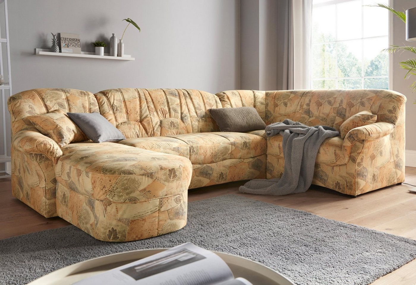 DOMO collection Wohnlandschaft Bahia mit viel Platz, zeitloses Design, U-Form, wahlweise mit Bettfunktion DOMO collection Wohnlandschaft Bahia mit viel Platz, zeitloses Design, U-Form, wahlweise mit Bettfunktion von DOMO collection