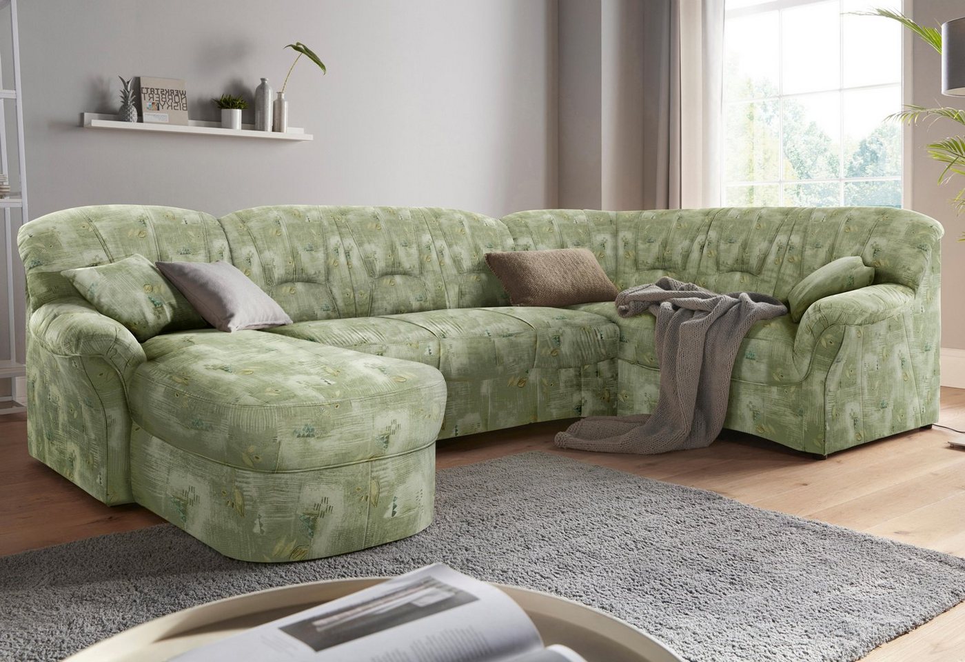 DOMO collection Wohnlandschaft Bahia mit viel Platz, zeitloses Design, U-Form, wahlweise mit Bettfunktion DOMO collection Wohnlandschaft Bahia mit viel Platz, zeitloses Design, U-Form, wahlweise mit Bettfunktion von DOMO collection