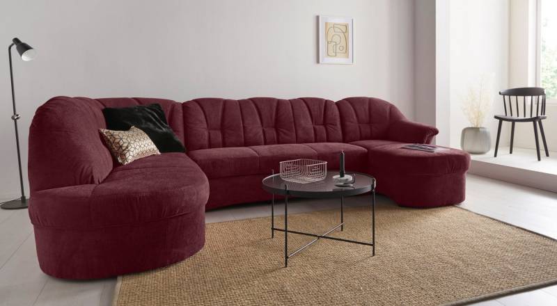 DOMO collection Wohnlandschaft Papenburg U-Form, in großer Farbvielfalt, wahlweise Bettfunktion, frei im Raum stellbar von DOMO collection