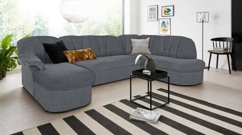 DOMO collection Wohnlandschaft Pegnitz, zeitlos und modern, mit attraktiver Rückensteppung, U-Form, wahlweise mit Bettfunktion DOMO collection Wohnlandschaft Pegnitz, zeitlos und modern, mit attraktiver Rückensteppung, U-Form, wahlweise mit Bettfunktion von DOMO collection