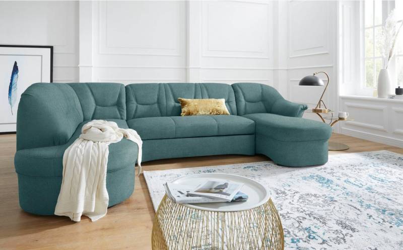 DOMO collection Wohnlandschaft Sarafina, zeitlos und komfortabel, optional mit Federkern, U-Form, wahlweise mit Bettfunktion von DOMO collection