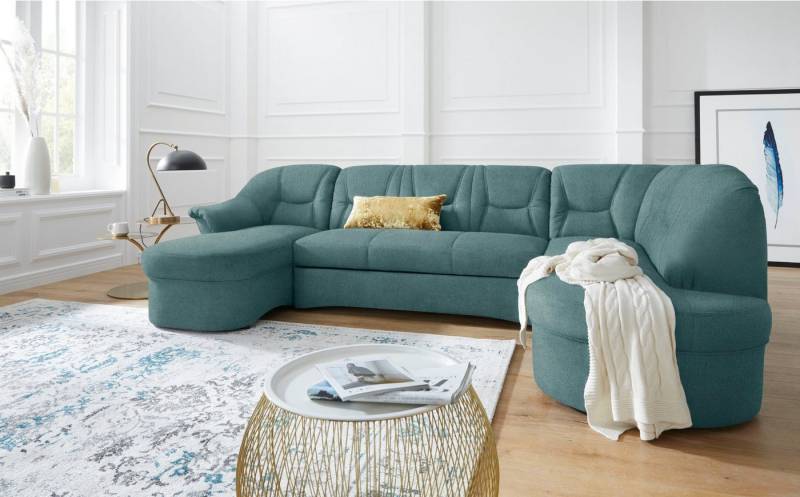 DOMO collection Wohnlandschaft Sarafina, zeitlos und komfortabel, optional mit Federkern, U-Form, wahlweise mit Bettfunktion von DOMO collection