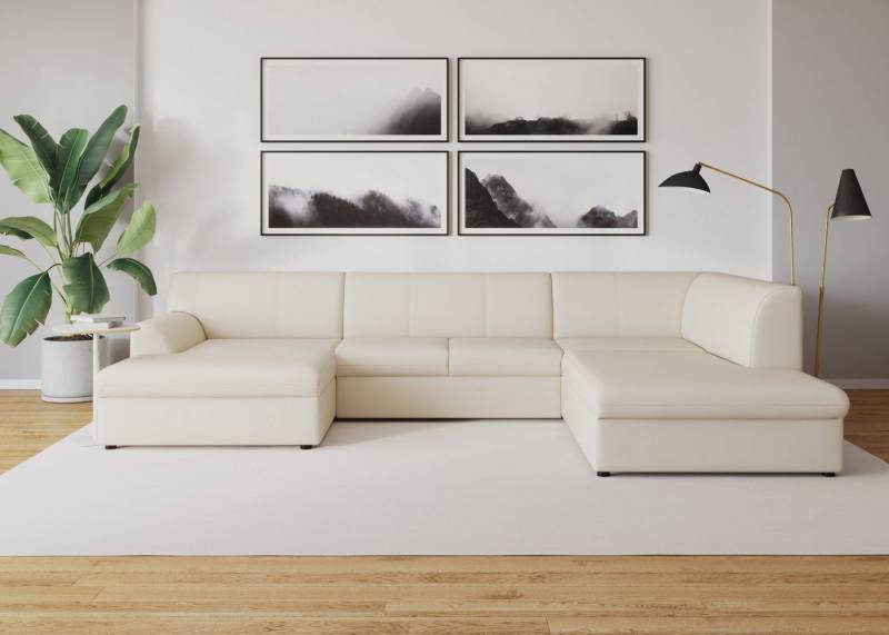 DOMO collection Wohnlandschaft Topper, elegant und zeitlos, komfortabel, U-Form, wahlweise mit Bettfunktion von DOMO collection