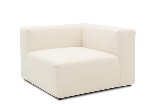 DOMO.Collection Polsterecke Adrian, Modulsofa, Sofa Modul, Couch, Einzelteil, kombinierbar 108 x 108 cm in creme von DOMO. collection