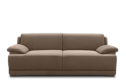 DOMO. collection Sofa Telos, 3-Sitzer Boxspringsofa, 3er Sofa mit Boxspringfederung, zeitlose Couch mit breiten Armlehnen, Polstergarnitur 218 x 96 x 80 cm (BxTxH), braun DOMO. collection Sofa Telos, 3-Sitzer Boxspringsofa, 3er Sofa mit Boxspringfederung, zeitlose Couch mit breiten Armlehnen, Polstergarnitur 218 x 96 x 80 cm (BxTxH), braun von DOMO. collection