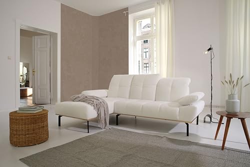 DOMO. collection Ecksofa Pintado, Couch in L-Form mit Kopfstützenverstellung und verstellbare Armlehnen, Sofa, Polsterecke, Eckcouch, Polstergarnitur 242 x 170 x 87 cm (BxTxH), weiß von DOMO. collection