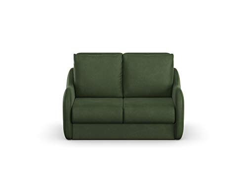 DOMO. Collection Sofa Echo, 2-Sitzer mit Hocker, Polstermöbel 140cm Sitzbreite, Funktionssofa, 164x107x96 cm, Couch in grün von DOMO. collection